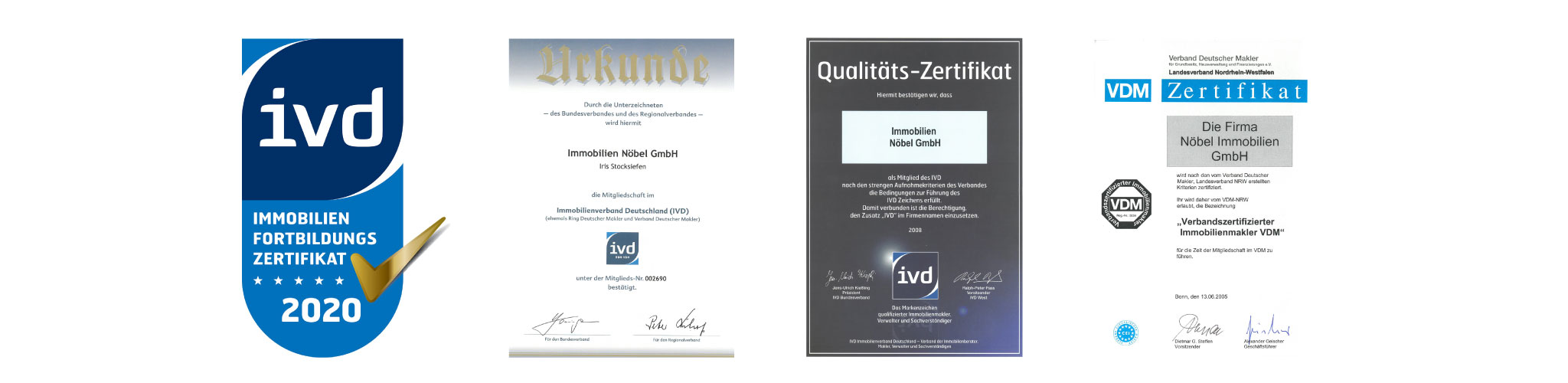 Immobilien Nöbel GmbH - Wir sind Zertifiziert